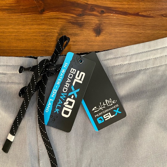 Salt Life Gray SL-QD  Performance Board Walk Men’s Shorts NWT Size 42 - Picture 3 of 5